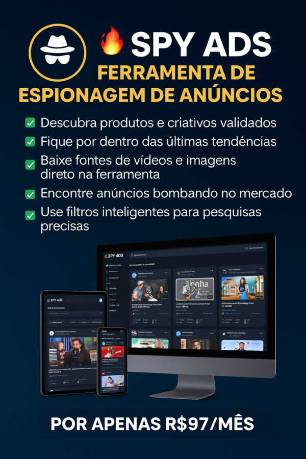 Spy Ads - Ferramenta de Espionagem de Anuncios